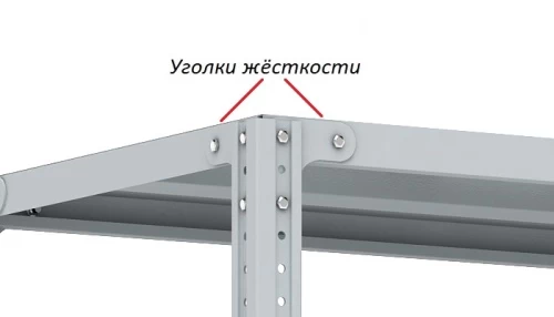 Стеллаж металлический Титан МС-750 2500x700x500/2